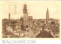 Bruges -  Cele trei turnuri: Beffroi, Catedrala et Biserica Notre-Dame (Les trois Tours: Beffroi, Cathédrale et Église Notre-Dame)