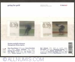 Image #1 of Dutch Olympic Winter Games Gold Medalists Souvenir Sheet 2006