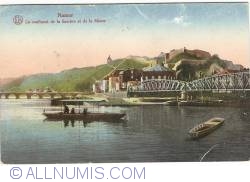 Namur - Where the Sambre River flows into the Meuse (Le confluent de la Sambre et de la Meuse)