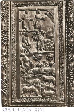 Image #1 of Rome - The Basilica of Saint Sabina - Detail of a Door - The Vocation of Mozes (1957)