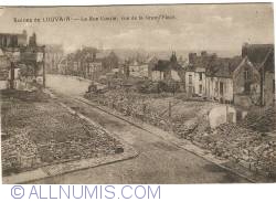 Louvain - Ruins. The Short Street, for the Grand Place (Ruines. La Rue Courte, vue de la Grand Place)