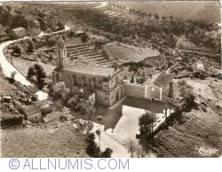 Image #1 of Sartène - Aerial View of the Church and the Road to Bonifacio (1959)