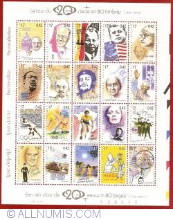 Image #1 of The 20th Century in 80 stamps - Part I - Souvenir sheet
