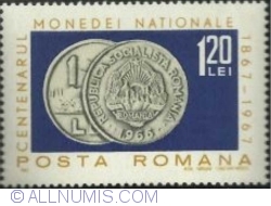 Image #1 of 1.20 Lei 1967 - Monede ale anului 1966