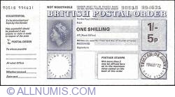 1 Shilling / 5 Pence 1972 (19 mai)