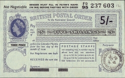 Image #1 of 5 Shillings 1957 (Issued at Merton-On-Avon,Bath (Somerset) on December 6th.)