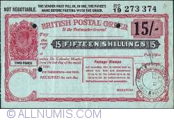 15 Shillings 1952 (11th. of February)