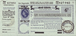 Image #1 of 5 Cents 1961 (30th. of May) - Last day of the Union of South Africa